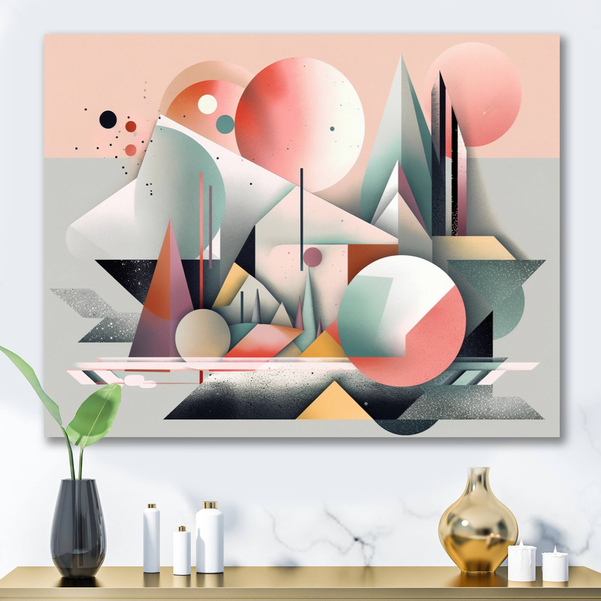 Designart "Essence Of Abstract Minimalism Iii" Minimalism Wall Art